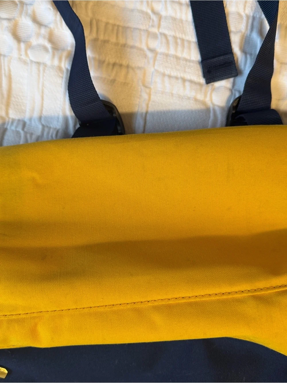Lovevook Navy and Yellow Two-Tone Backpack